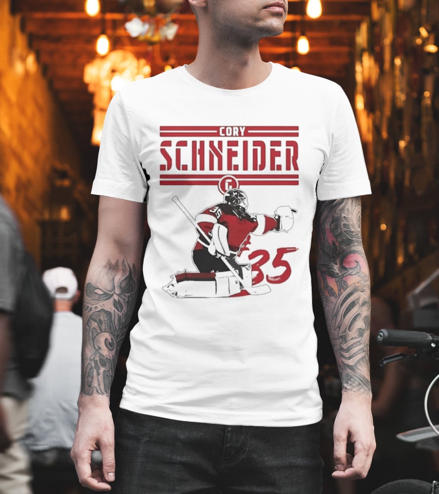Cory Schneider New Jersey Devils Hockey Player 35 T-Shirt