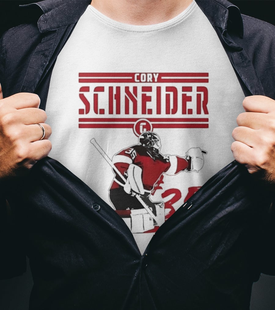 Cory Schneider New Jersey Devils Hockey Player 35 T-Shirt