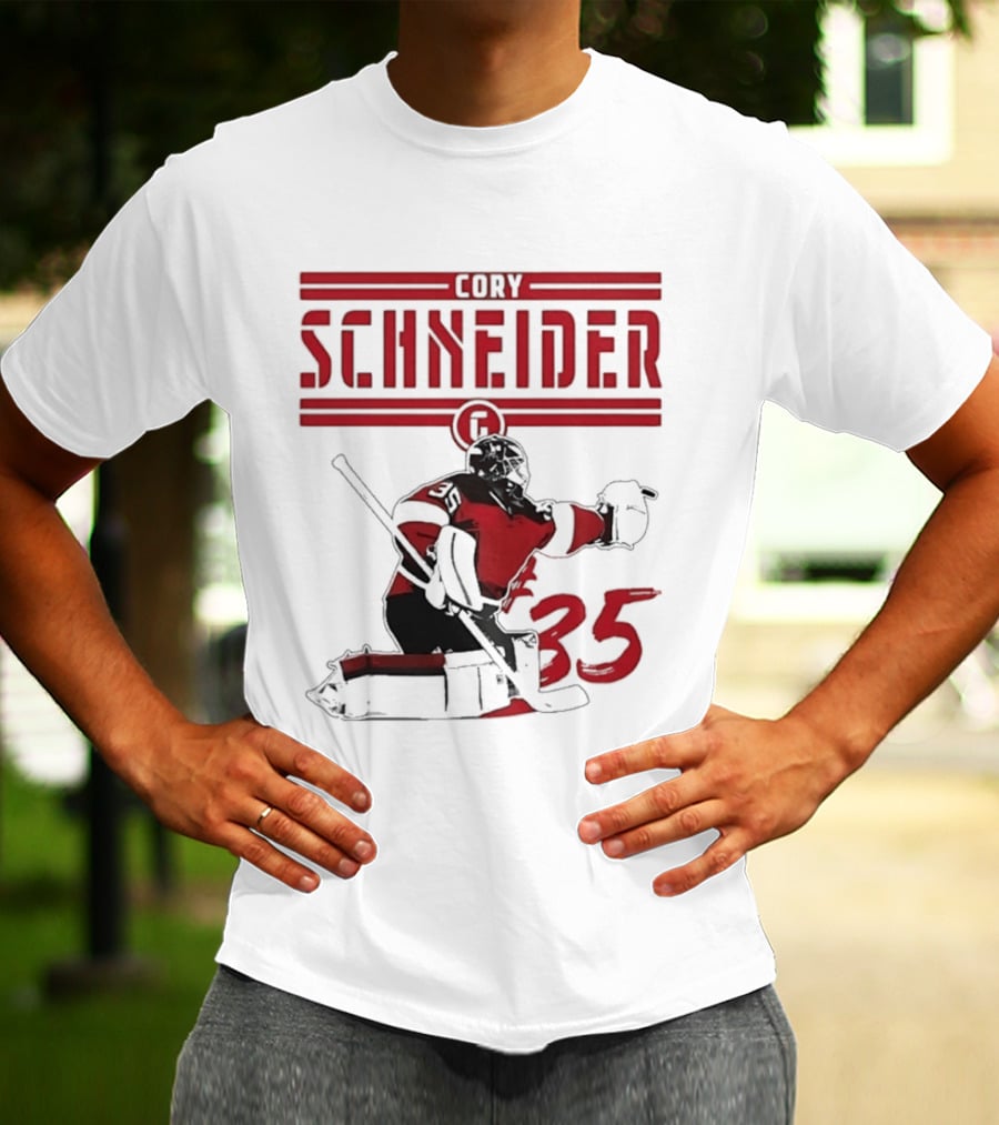 Cory Schneider New Jersey Devils Hockey Player 35 T-Shirt