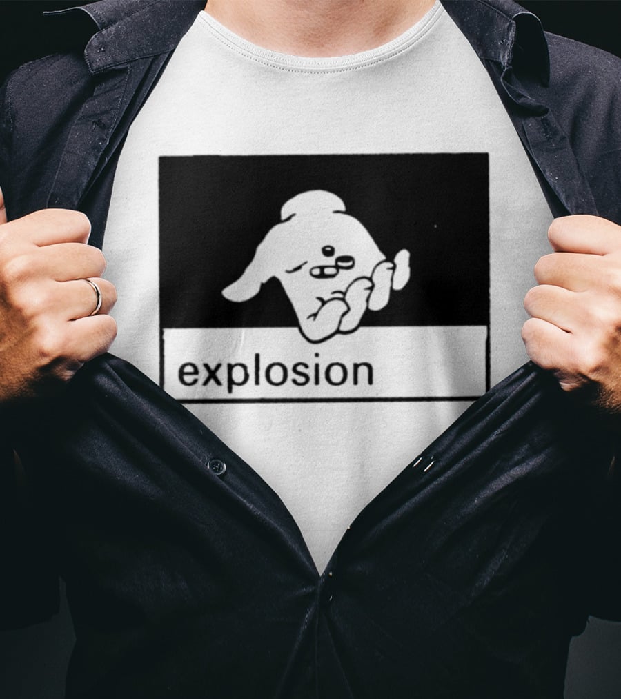 Explosion Hand Holding Pills Medication T-Shirt