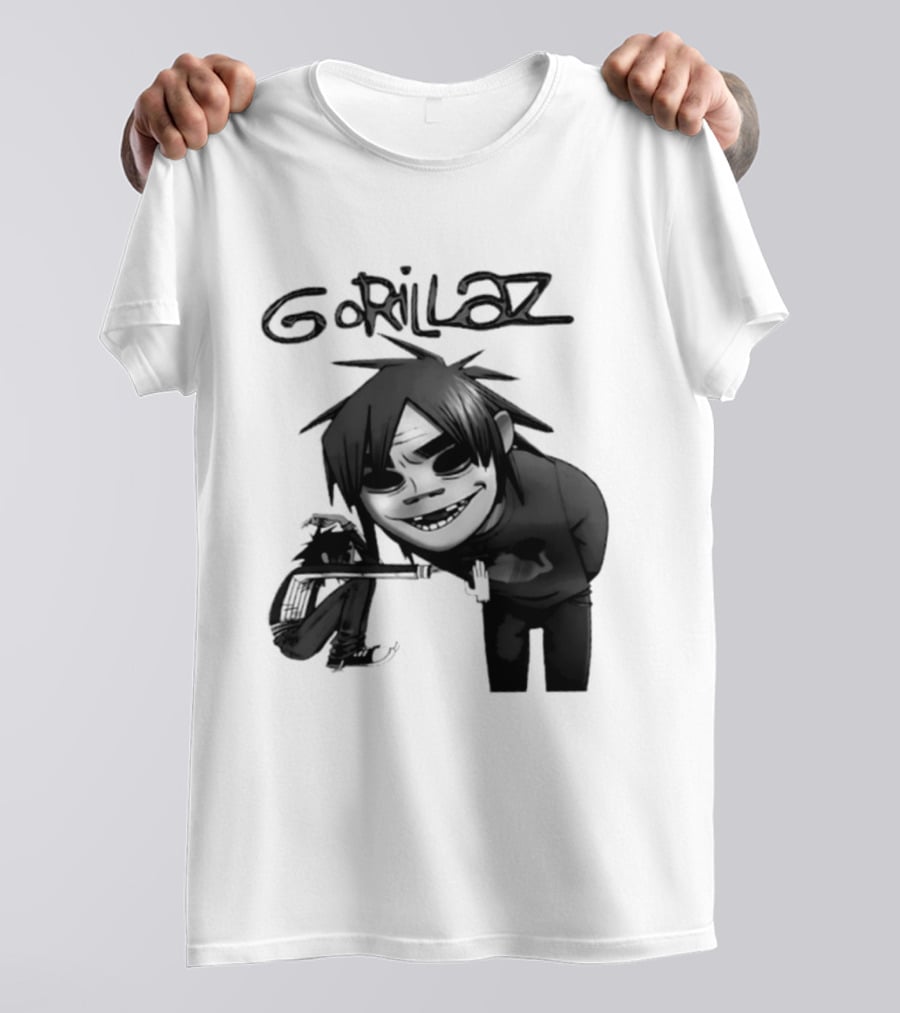 Gorillaz Band Damon Albarn Jamie Hewlett Character Art Alternative Rock T-Shirt