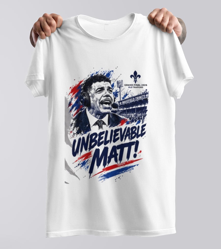 Grand Final 2026 Unbelievable Matt Fleur De Lis Stadium Announcer T-Shirt