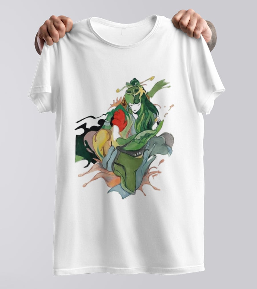 Hand Painted Nujabes Abstract Art Colorful Brushstrokes T-Shirt
