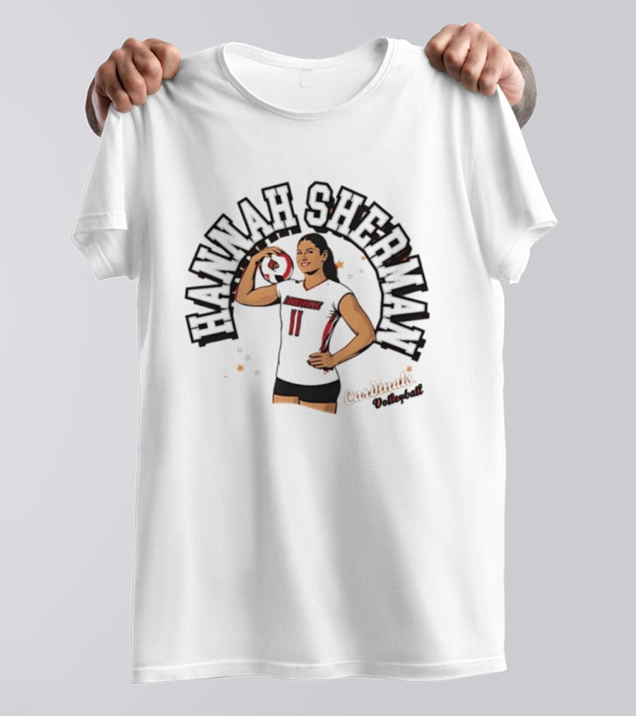 Hannah Sherman Louisville Cardinals Volleyball NCAA T-Shirt