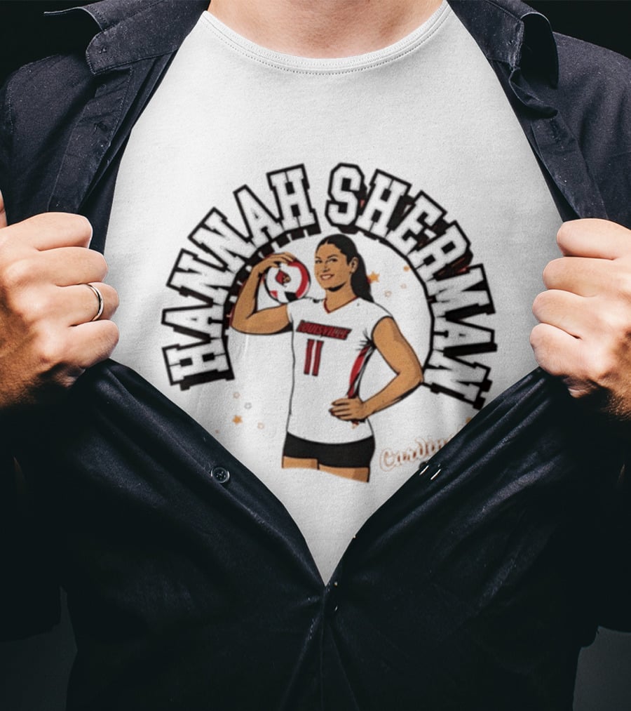 Hannah Sherman Louisville Cardinals Volleyball NCAA T-Shirt