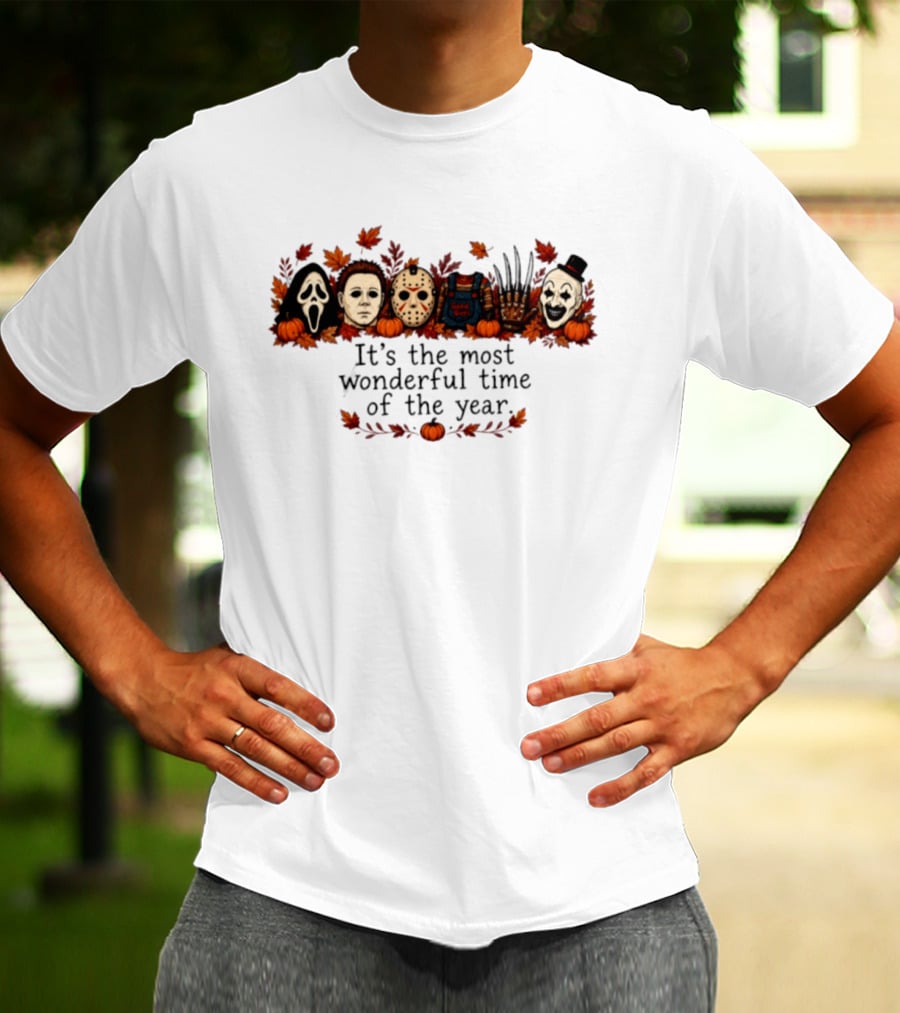It’s The Most Wonderful Time Of The Year Horror Movie Characters T-Shirt