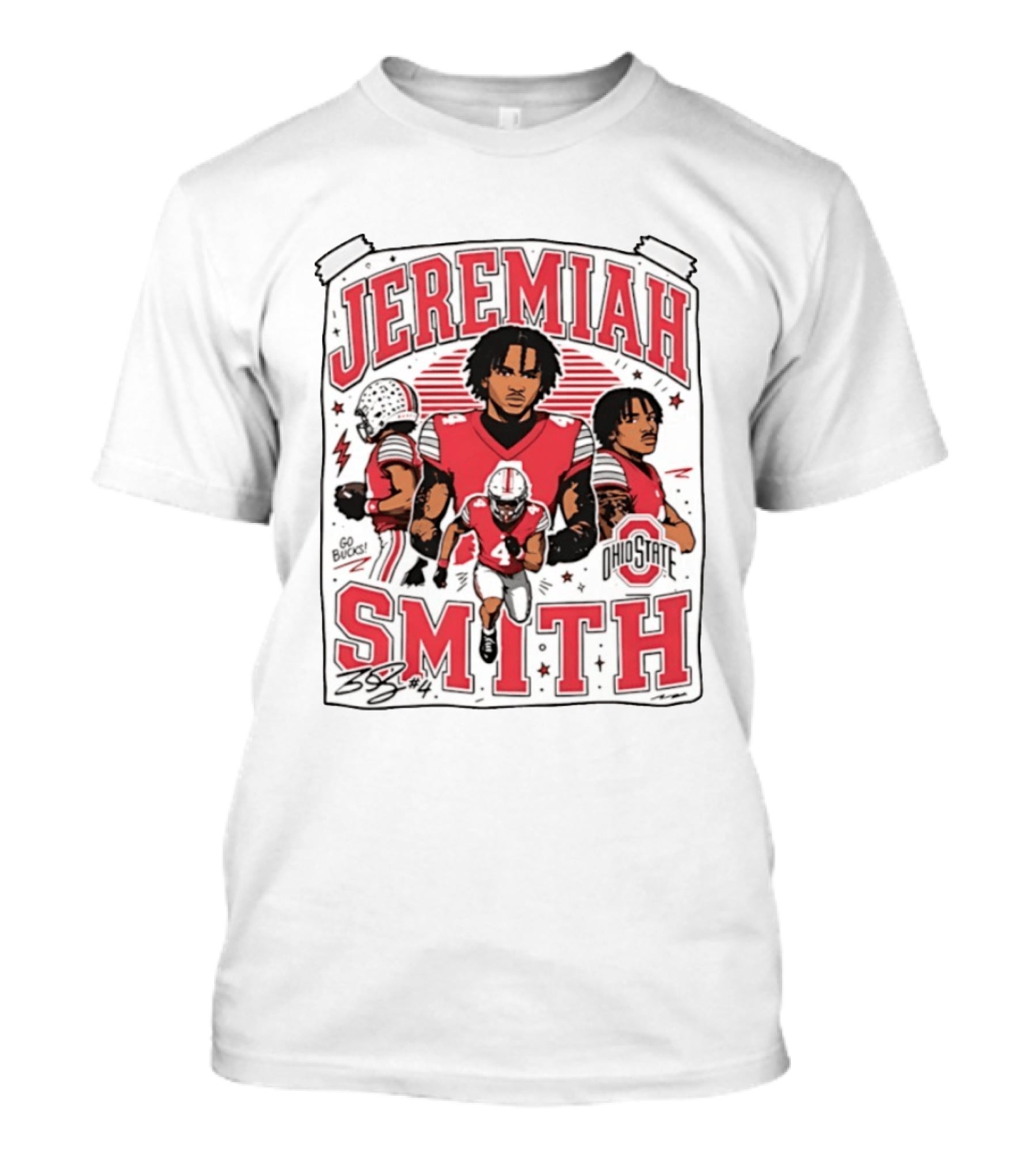 Jeremiah Smith Ohio State Buckeyes NCAA Football Vintage 90s T-Shirt