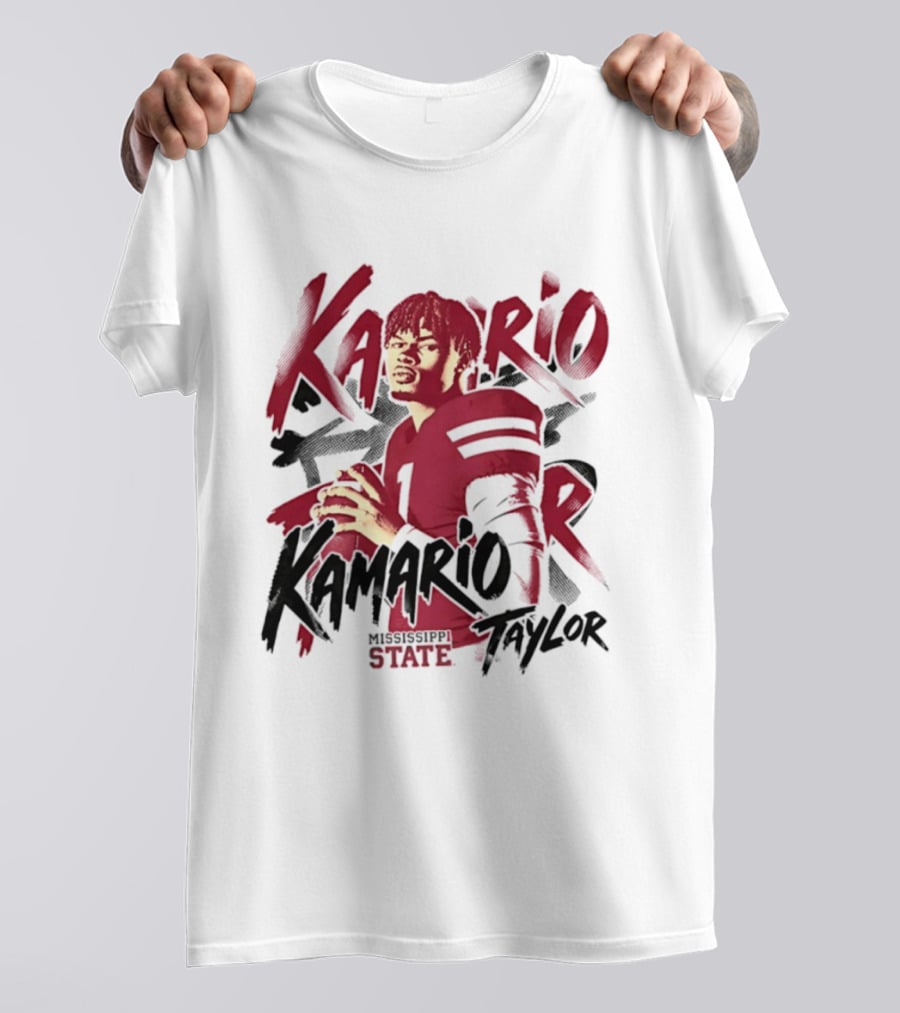 KaMario Taylor Mississippi State Bulldogs Football Player T-Shirt