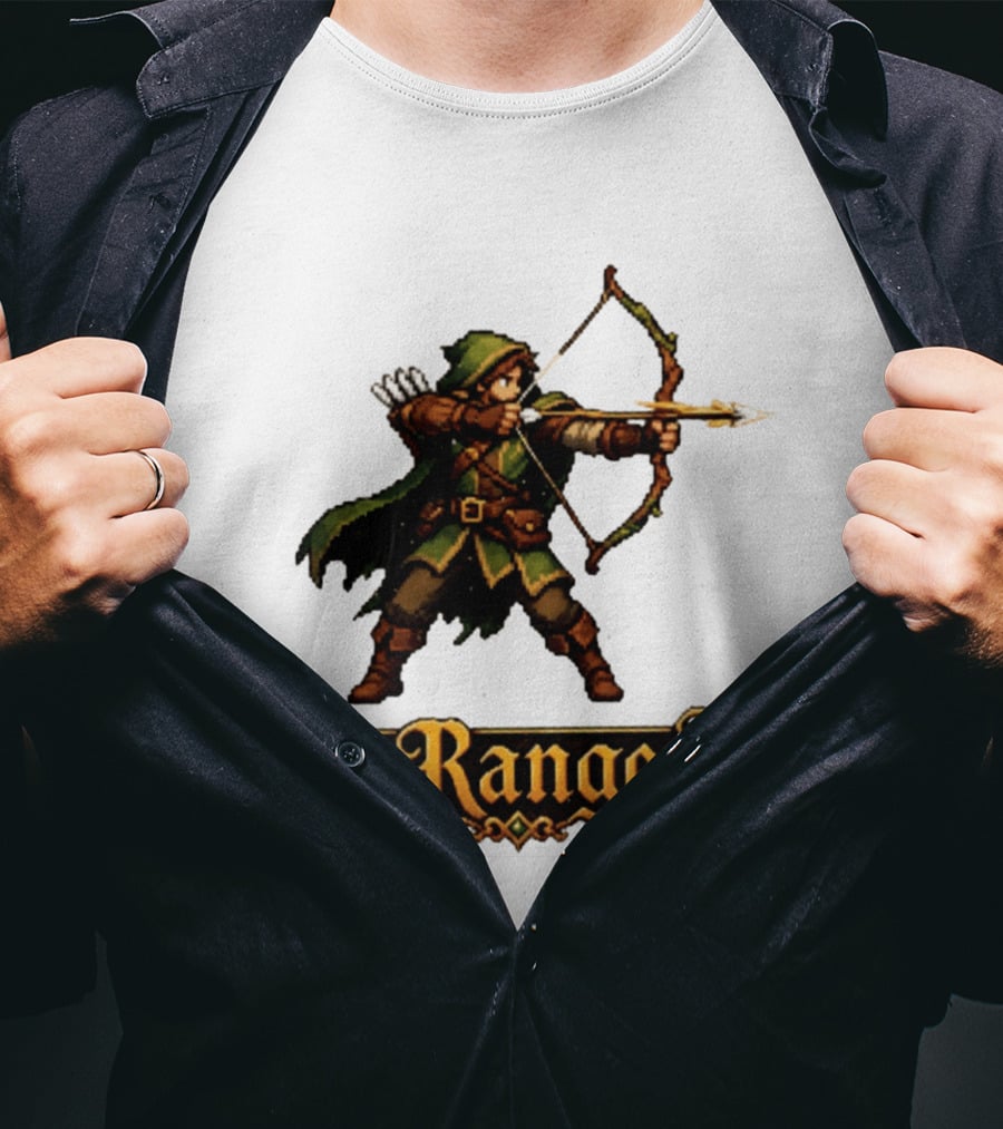 The Ranger Pixel Fantasy Archer RPG Adventure Gaming T-Shirt