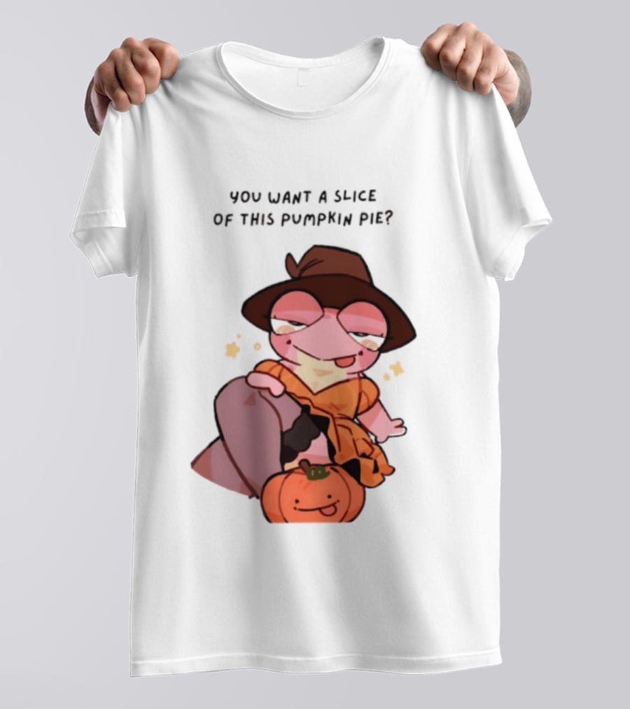 You Want A Slice Of This Pumpkin Pie Frog In Witch Hat With Pumpkin T-Shirt
