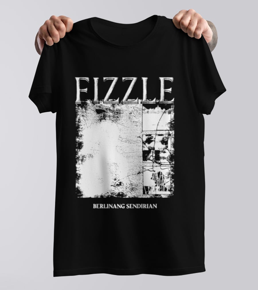 Fizzle Berlinang Sendirian Indie Rock Music T-Shirt