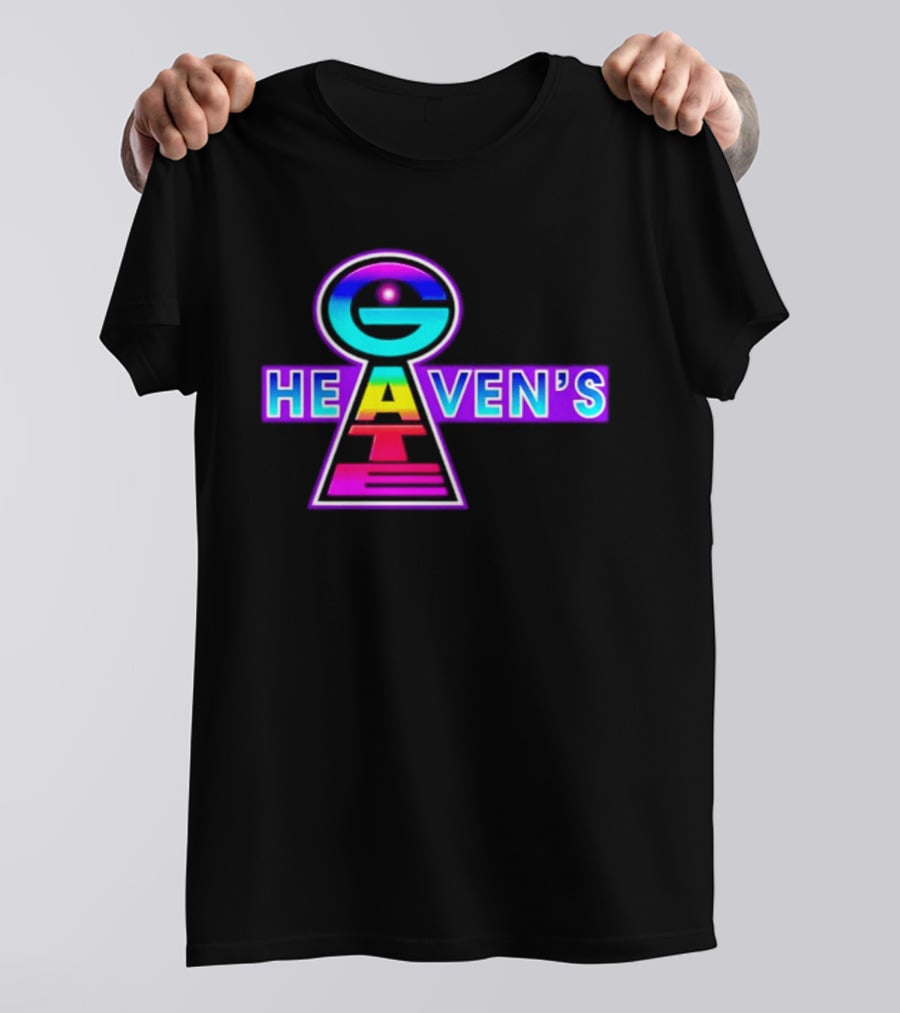 Heaven's Gate UFO 1997 New Religious Movement Keyhole T-Shirt
