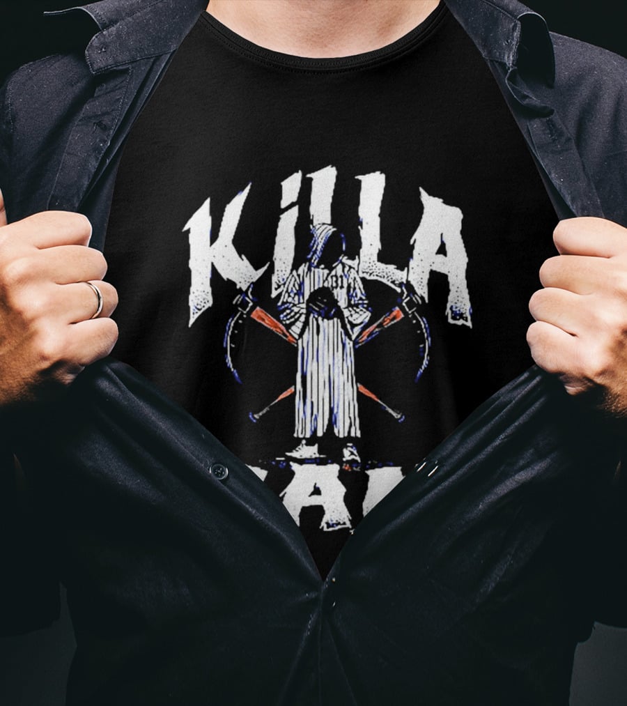 Killa Cam Grim Reaper Baseball Bat Crossed Scythes 2 T-Shirt