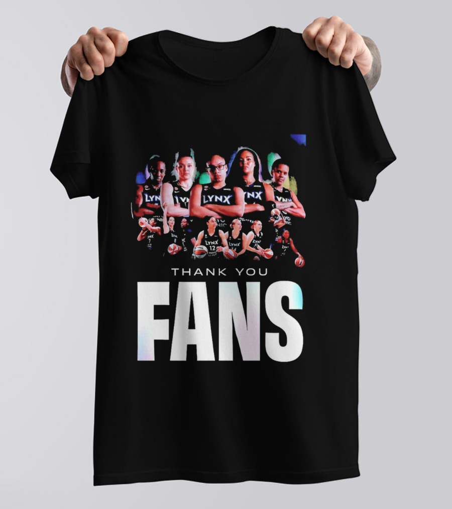 Minnesota Lynx WNBA Team Roster Thank You Fans T-Shirt