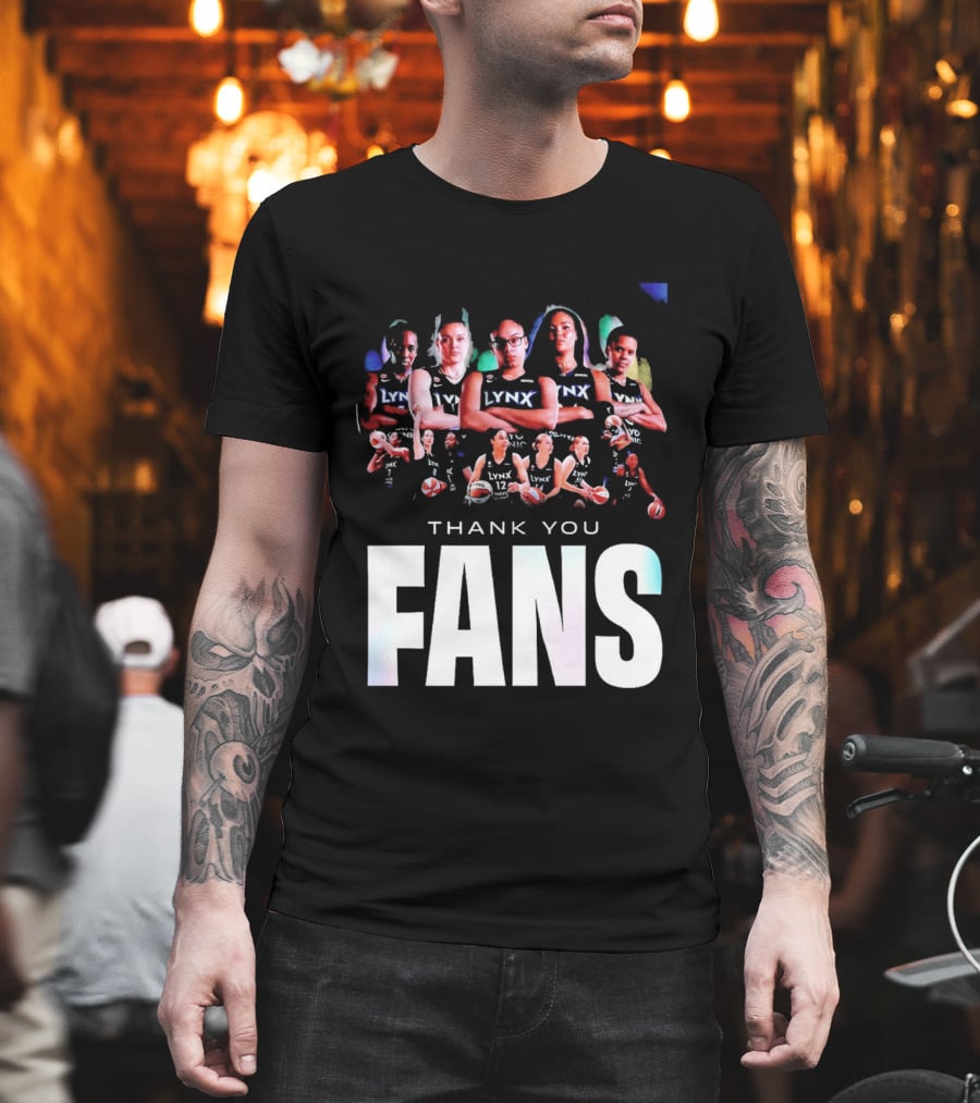 Minnesota Lynx WNBA Team Roster Thank You Fans T-Shirt