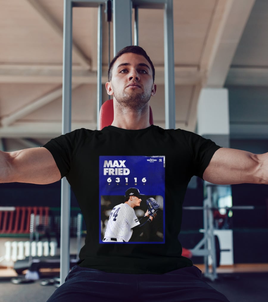 Max Fried 2026 Wild Card New York Yankees Pitching Stats T-Shirt