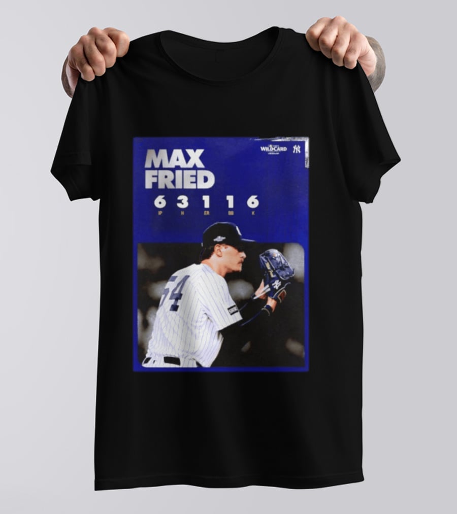 Max Fried 2026 Wild Card New York Yankees Pitching Stats T-Shirt
