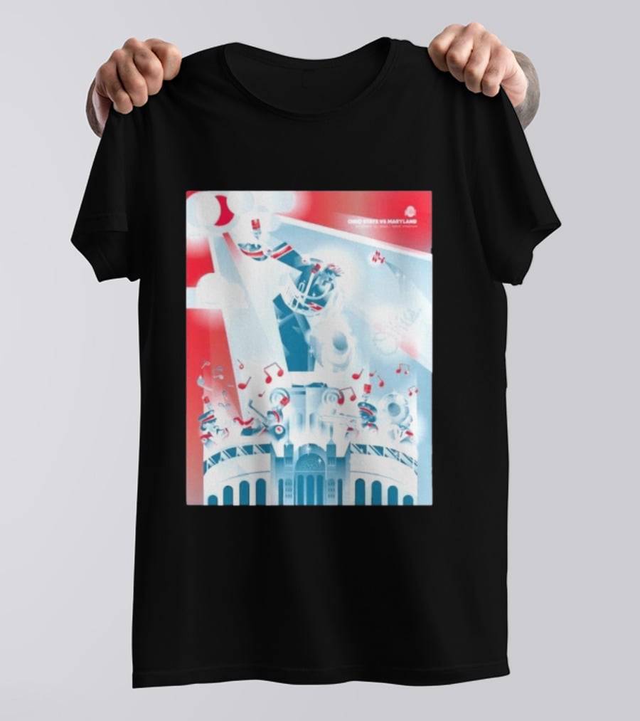 Ohio State Buckeyes Vs Maryland 2026 Football Stadium Celebration T-Shirt