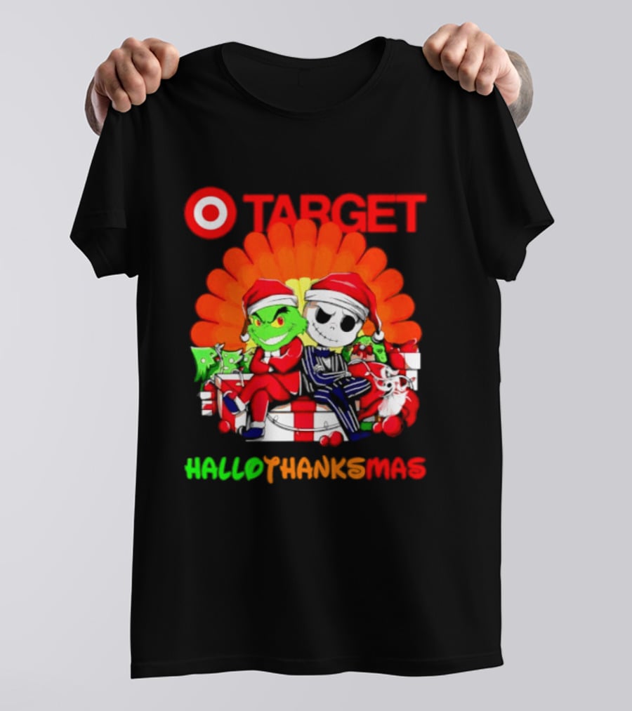 Target Grinch Jack Skellington Hallothanksmas 2026 T-Shirt