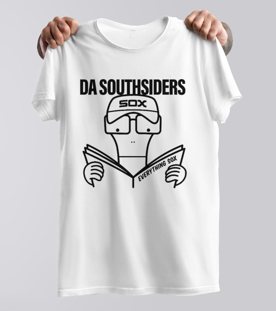 DA SOUTHSIDERS SOX EVERYTHING SOX Cartoon Reading T-Shirt