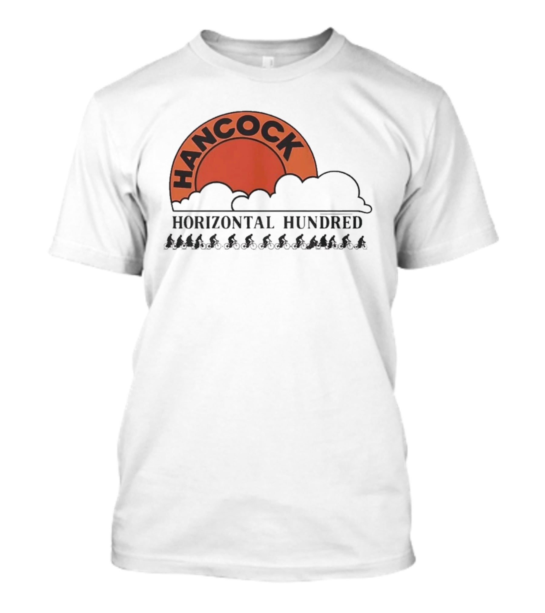 Hancock Horizontal Hundred Cycling Event Rj Decker Aloysius Aiken T-Shirt