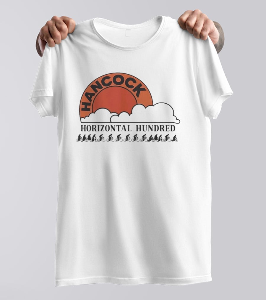 Hancock Horizontal Hundred Cycling Event Rj Decker Aloysius Aiken T-Shirt