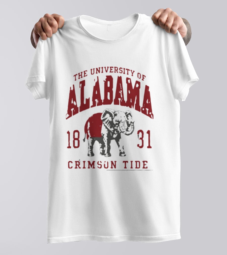 The University Of Alabama 1831 Crimson Tide Elephant T-Shirt