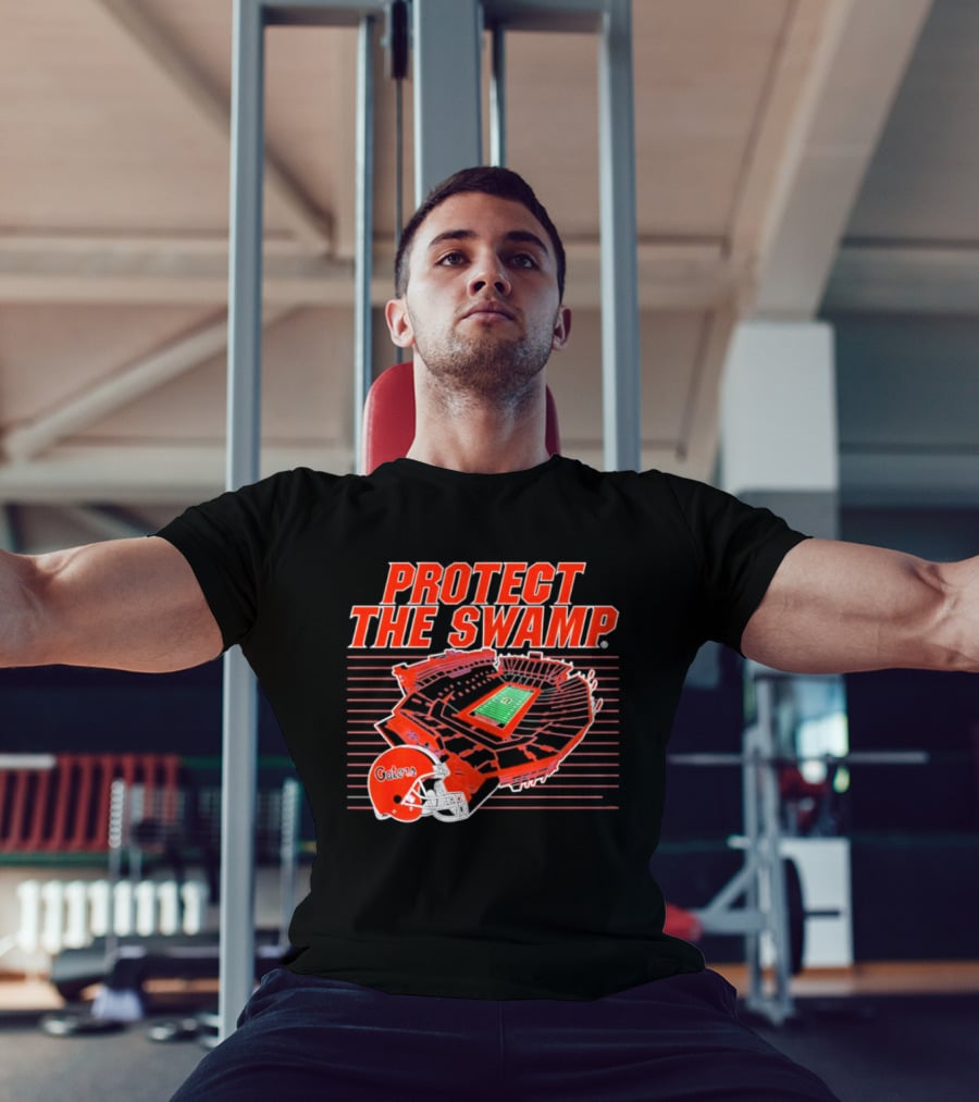 Florida Gators Protect The Swamp Stadium Helmet Football T-Shirt