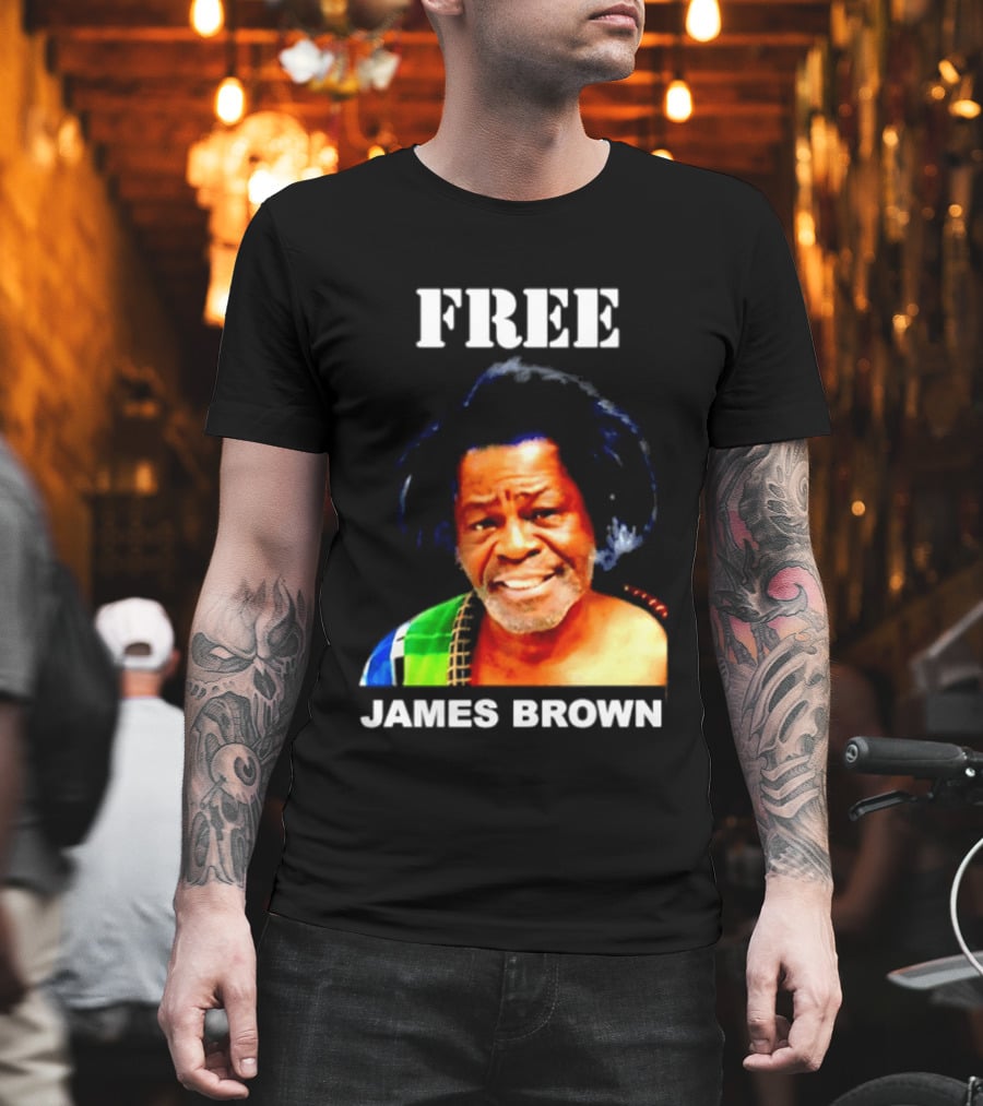 FREE James Brown Godfather Of Soul Funk T-Shirt