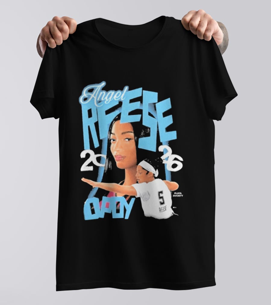 Angel Reese 2026 DPOY Basketball Player T-Shirt
