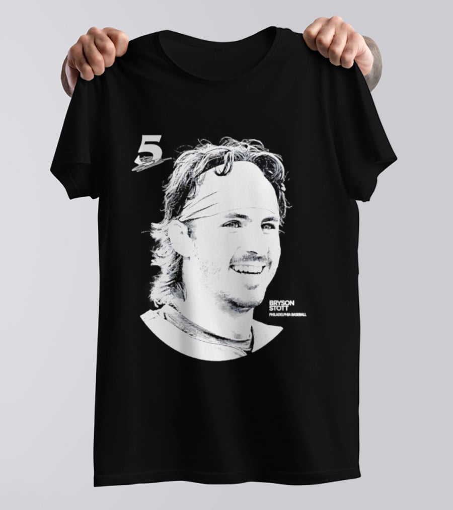Bryson Stott Number 5 Philadelphia Phillies MLB 2026 Lineage Series T-Shirt