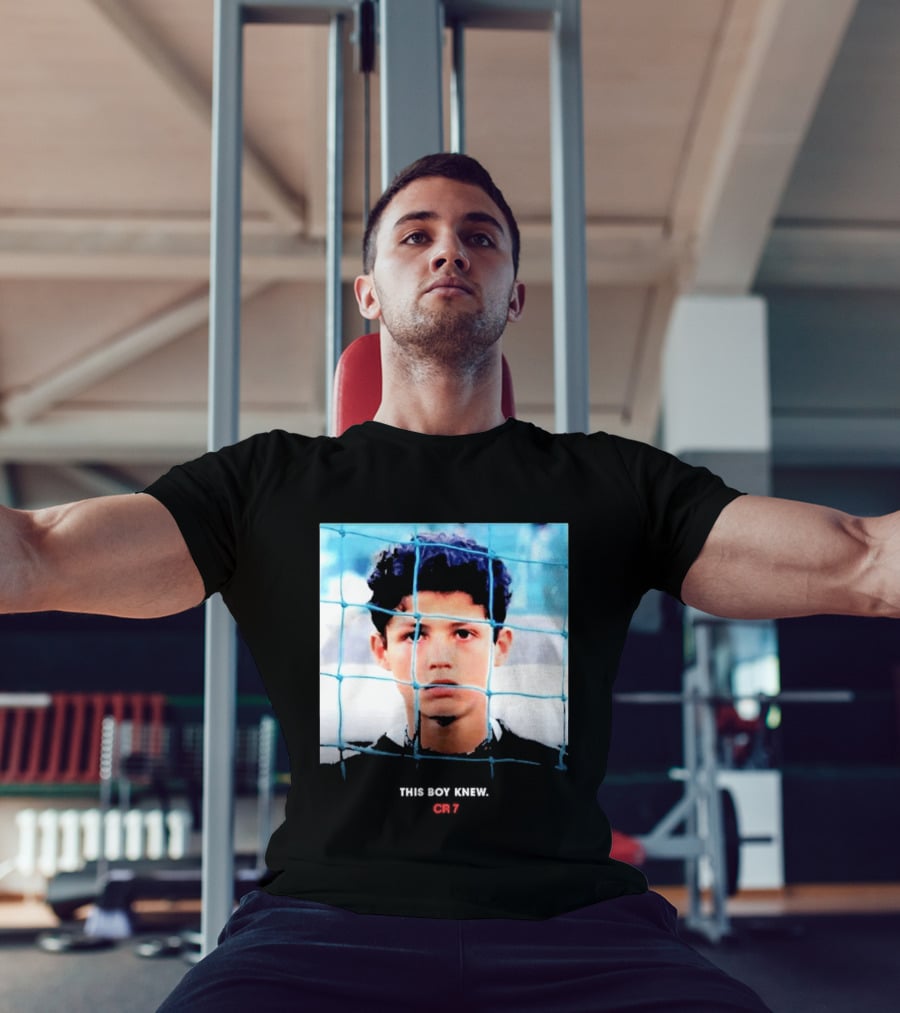 Cristiano Ronaldo Young Boy Knew CR7 Football Childhood Legend T-Shirt