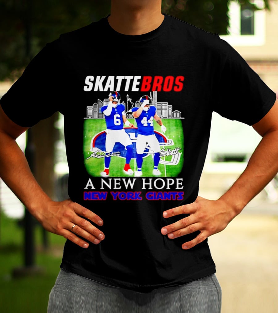 Skattebros Jaxson Dart Cam Skattebo New York Giants A New Hope T-Shirt