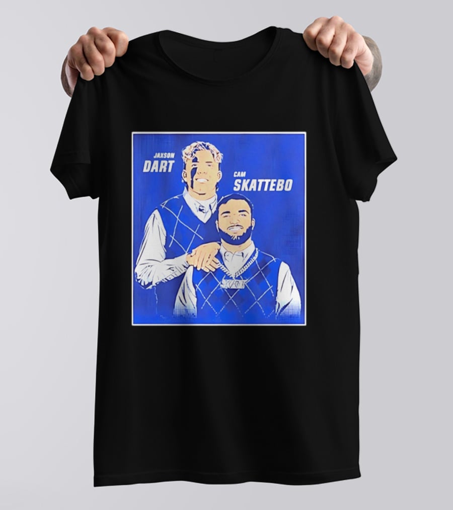 Jaxson Dart Cam Skattebo Step Brothers New York Giants Comedy T-Shirt
