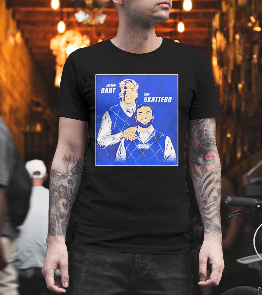 Jaxson Dart Cam Skattebo Step Brothers New York Giants Comedy T-Shirt