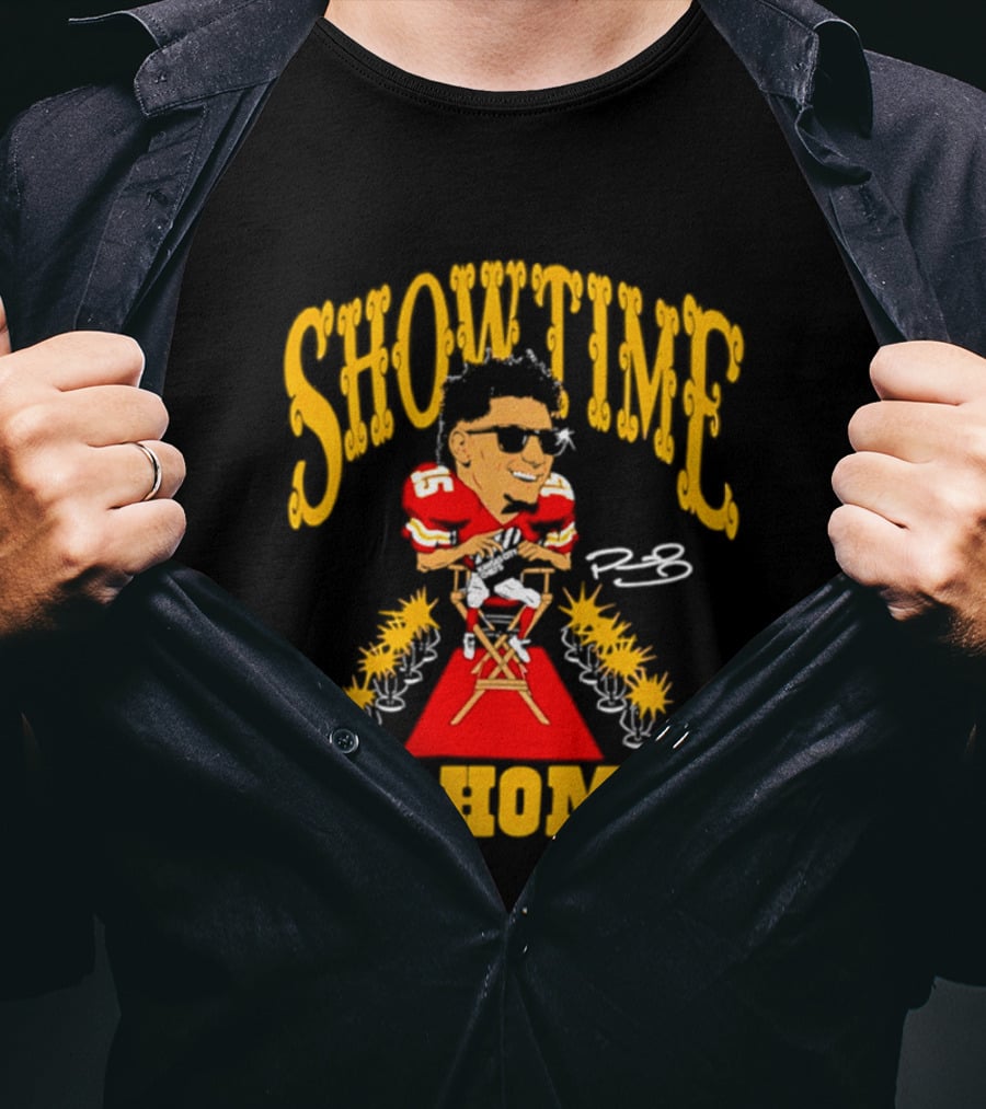 Showtime Mahomes Kansas City Chiefs Football Iconic Caricature T-Shirt