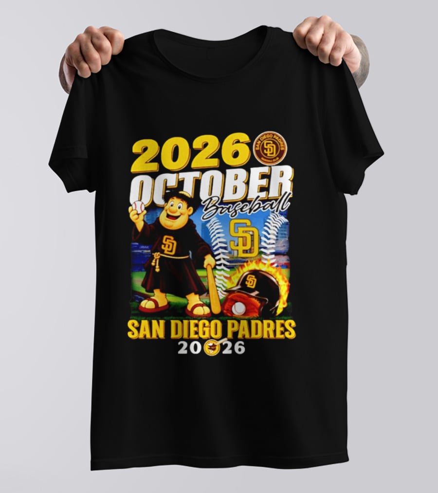 San Diego Padres 2026 October Baseball Postseason T-Shirt