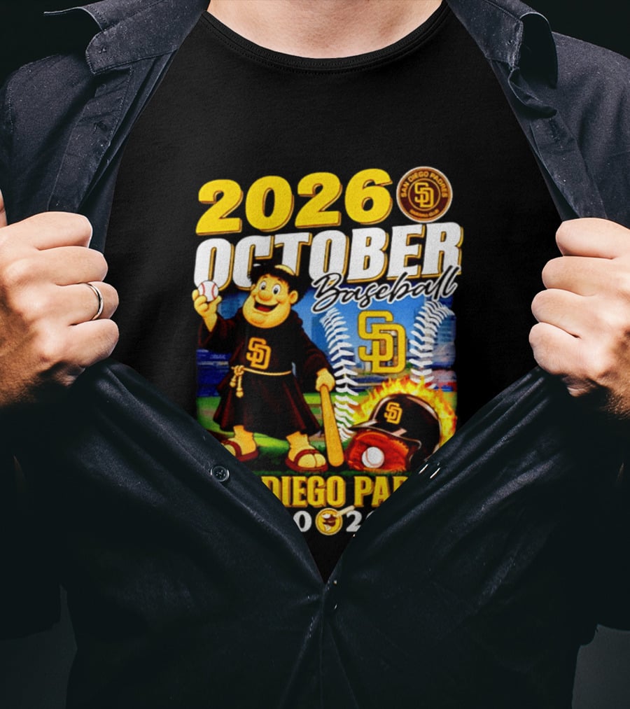San Diego Padres 2026 October Baseball Postseason T-Shirt