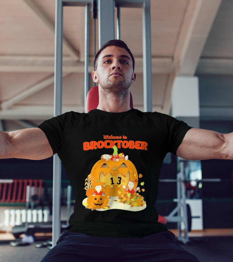 Welcome To Brocktober Brock Purdy 13 Halloween Pumpkin Fun T-Shirt