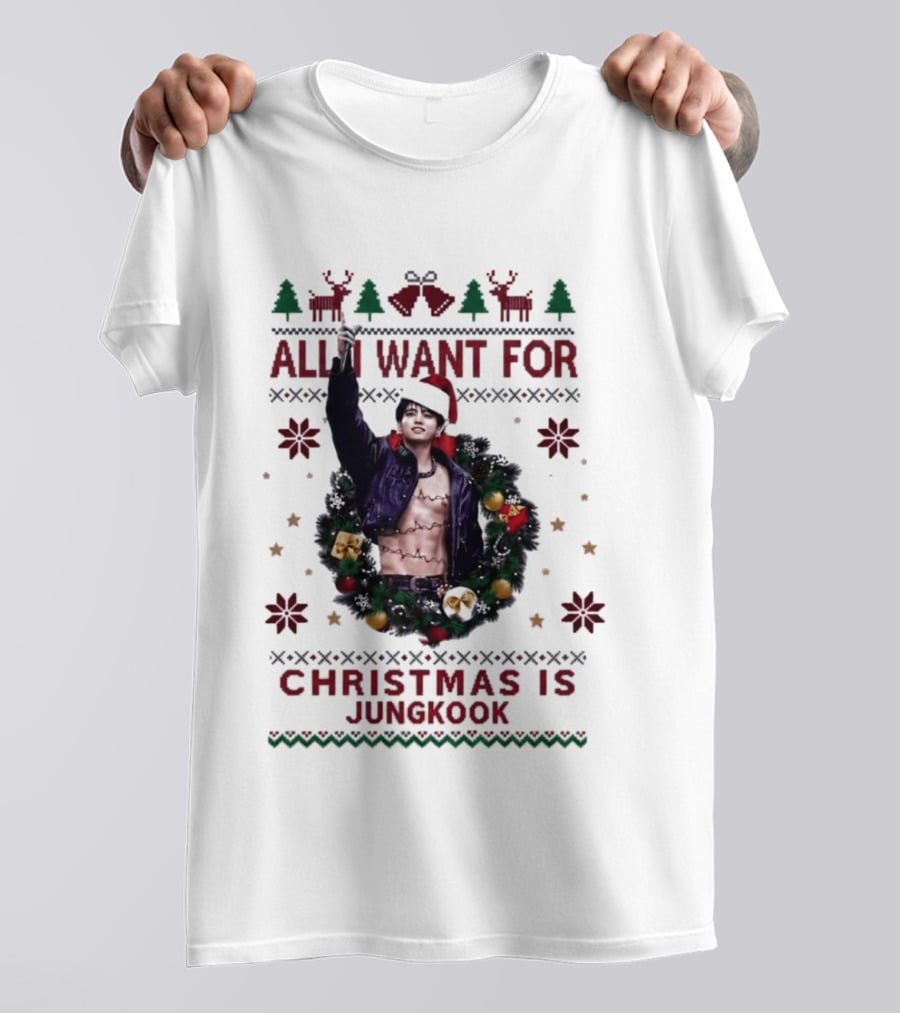 All I Want For Christmas Is Jungkook Holiday T-Shirt