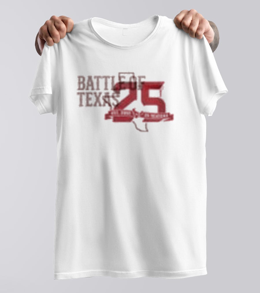 Dallas Cowboys Vs Houston Texans Battle Of Texas 25 Years Strong 2026 T-Shirt