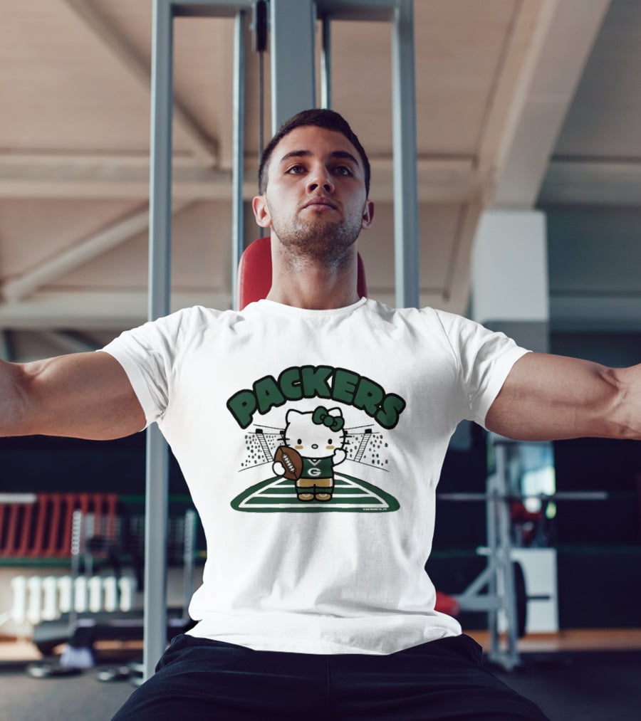 Hello Kitty Packers Football Stadium Collaboration T-Shirt