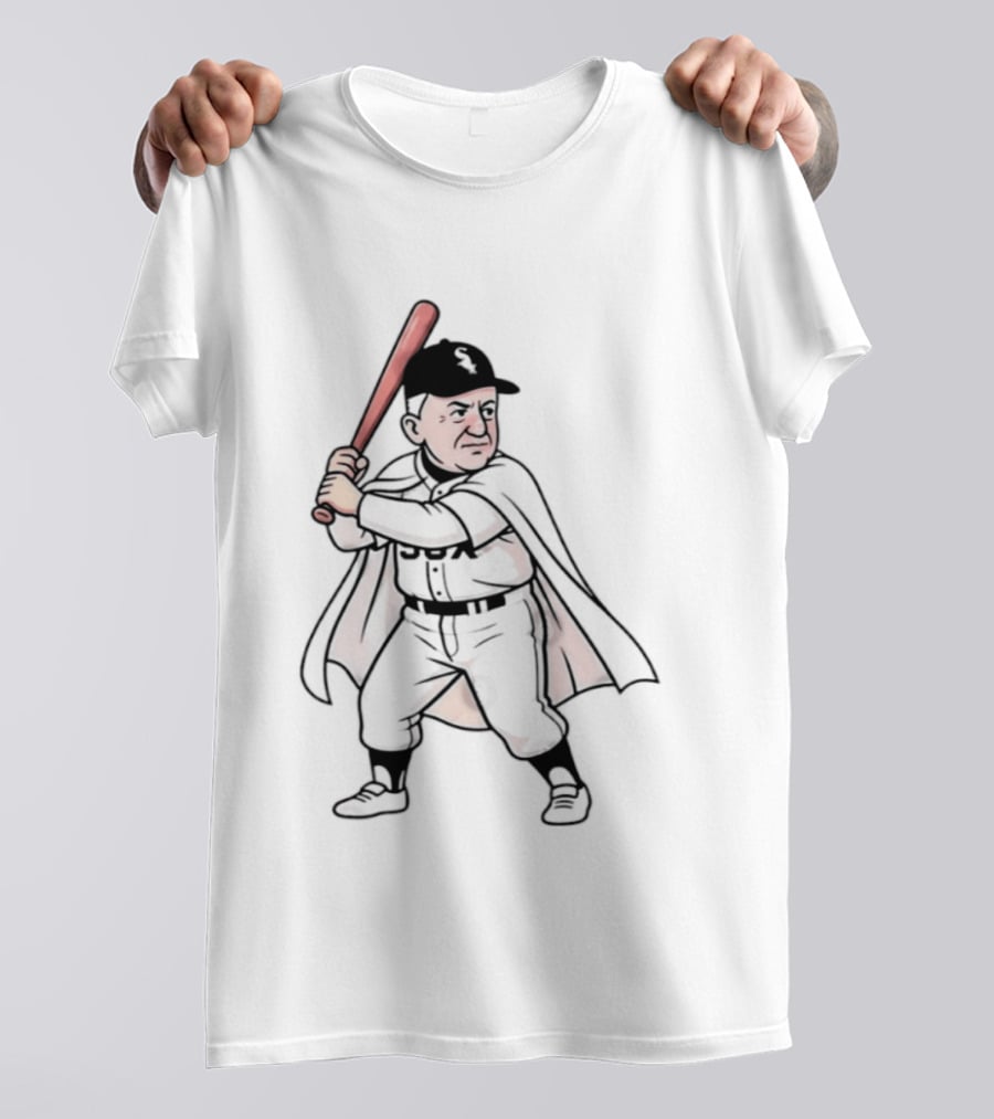 Pope Leo Swing Chicago White Sox 2026 Cartoon Baseball Player T-Shirt