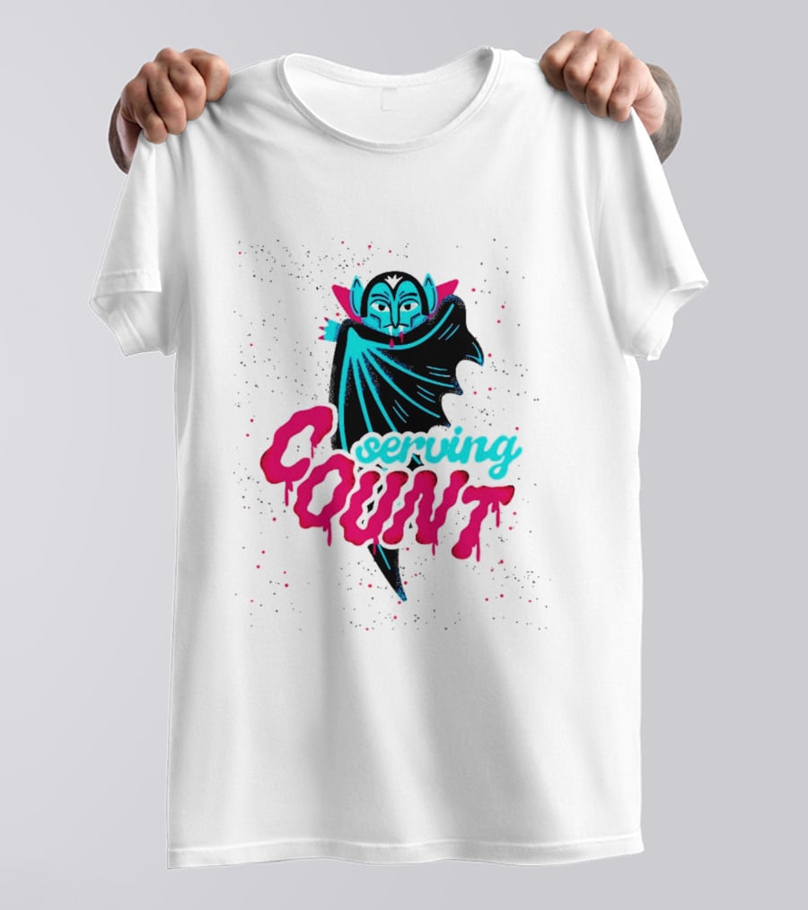 Serving Cunt Dracula Vampire Pastel Gothic Halloween T-Shirt