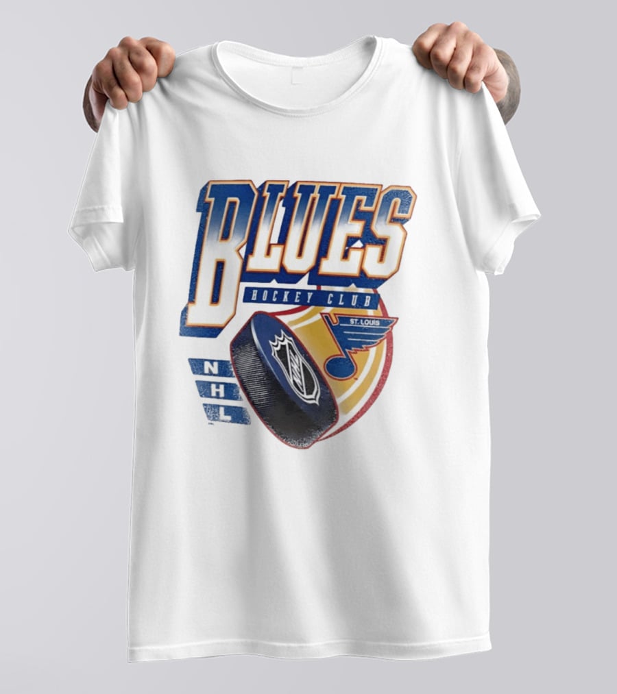 St. Louis Blues NHL Hockey Club Iconic Timeless Blue Note T-Shirt