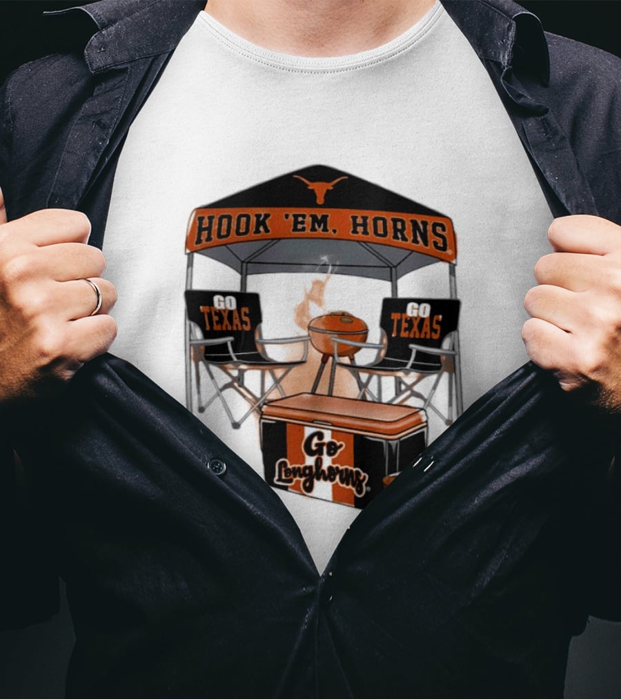Texas Longhorns Hook 'Em Horns Go Texas 2026 NCAA Tailgater Hometown Football Fan Essentials T-Shirt
