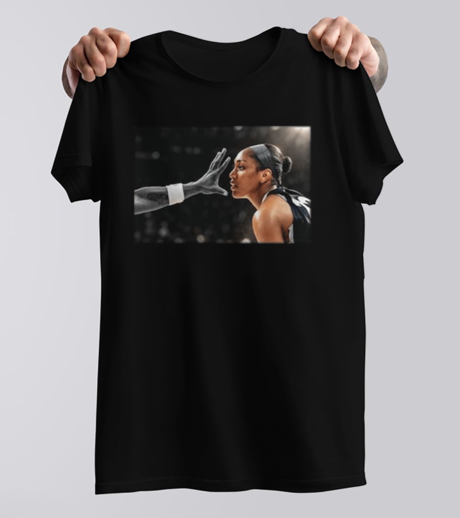 A'ja Wilson Las Vegas Aces Basketball Intensity Hand In The Face T-Shirt