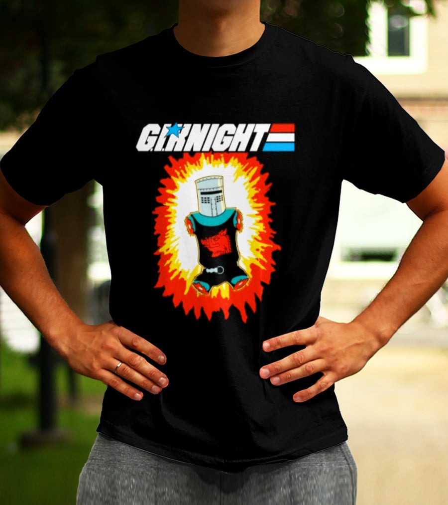GI Night Black Knight Monty Python Exploding T-Shirt