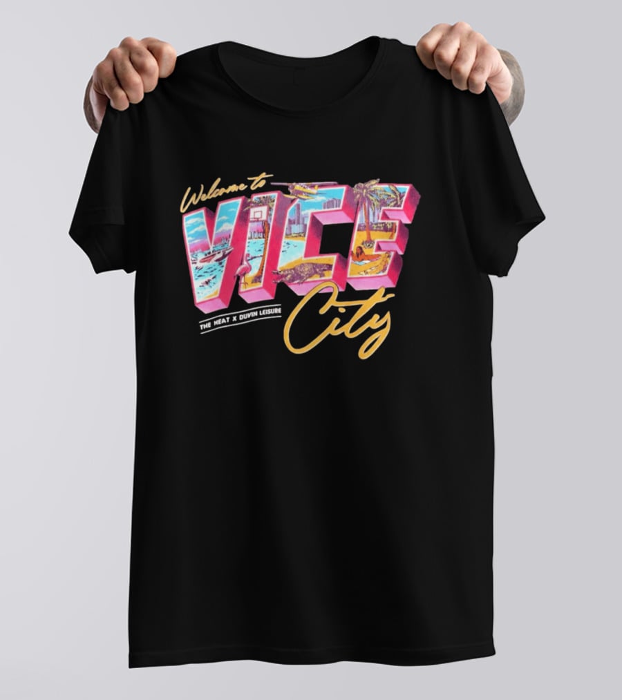 Welcome To Vice City The Heat & Duvin Leisure Miami GTA 6 T-Shirt