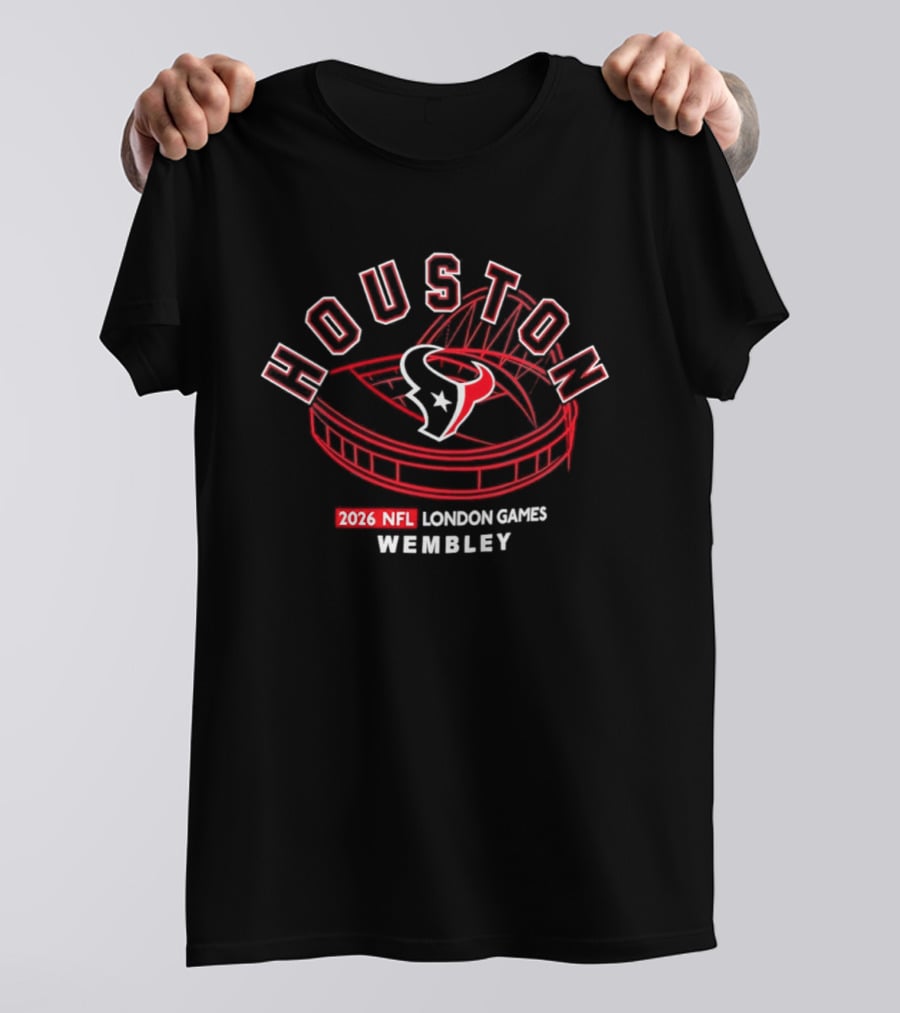 Houston Texans 2026 NFL London Games Wembley Stadium T-Shirt